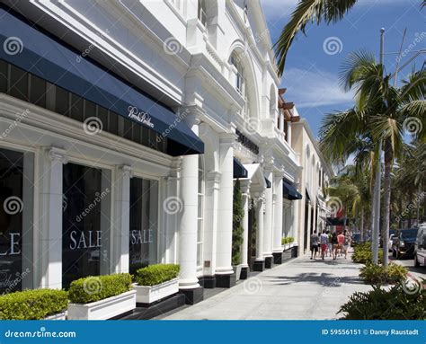 Beverly Hills Rodeo Drive Exclusive Shops Editorial Photo - Image of ...