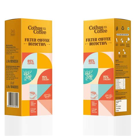 Cothas SBL-FILTER COFFEE DECOCTION 85:15 PACK OF 5-100 ML, Brown ...