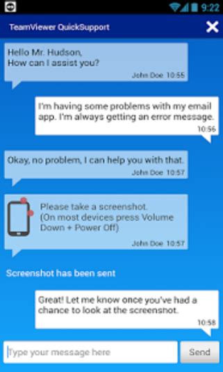 TeamViewer QuickSupport App 的图像结果