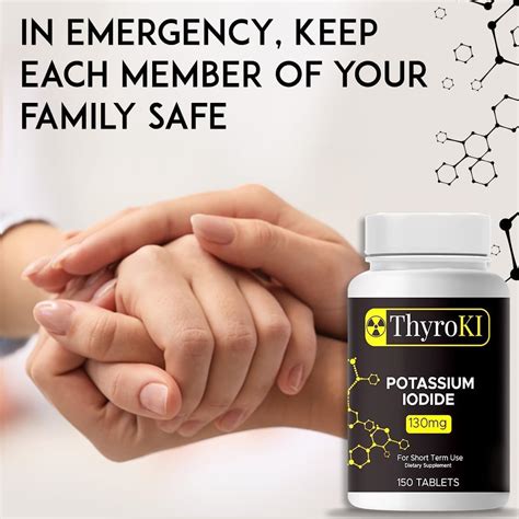 SAFECASTLE 130mg Potassium Iodide ThyroKI Tablets - 150 Non-GMO India ...