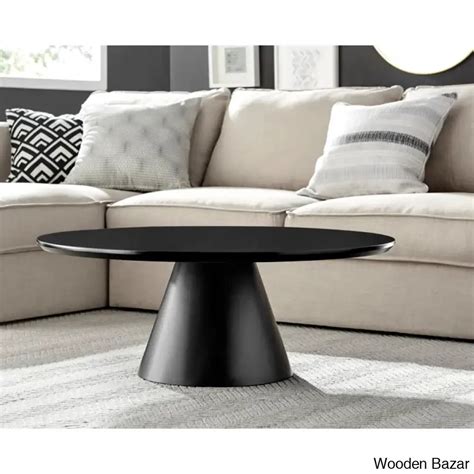 Palmic Luxury Pedestal Round Coffee and center Table | Wooden Bazar
