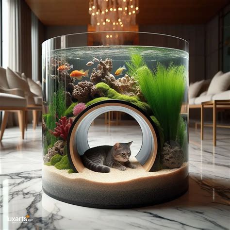 Feline Oasis: Aquariums with Cat Tunnels for Whimsical Kitty Adventures ...
