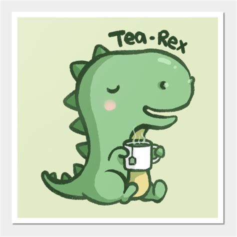 Tea Rex by mschibious | T-rex drawing, Cute drawings, T rex cartoon