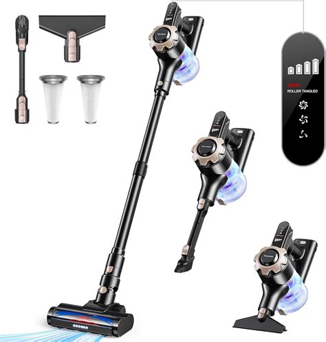Cordless Vacuum Cleaner, 8-in-1 Lightweight Stick Vacuum with 45mins ...