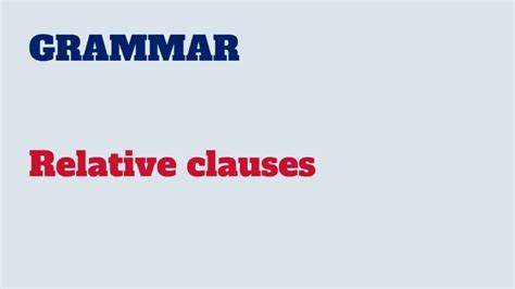 Image result for Relative Clauses Grammar