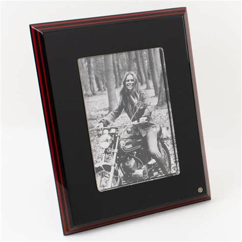 Rede Guzzini Black and Red Lucite Picture Frame, Italy 1970s For Sale ...