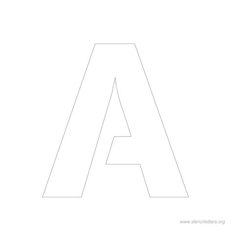 4 Inch Free Printable Stencil Letters - Stencil Letters Org