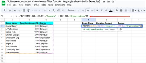 Image result for Spreadsheet Filtering