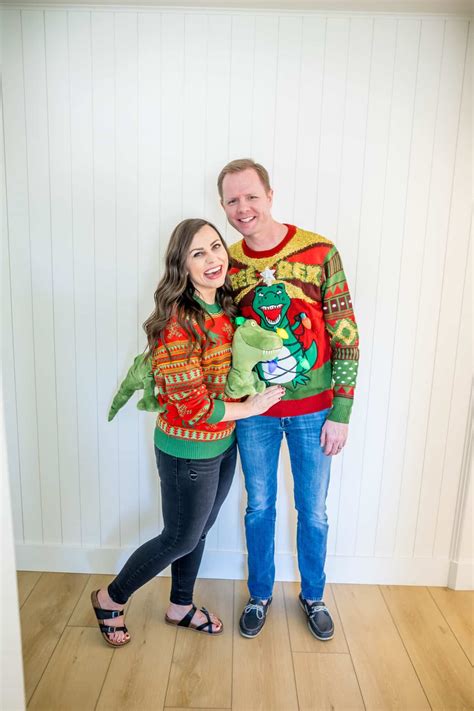 Couple's Ugly Christmas Sweaters - Friday We're In Love