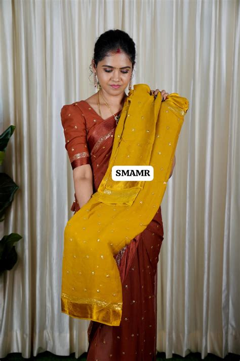 Pure georgette sarees with chumky works🥳 – Rishi Boutique