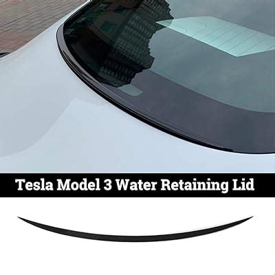 Buy WJM Tesla Model 3 Rear Window Spoiler Model 3 Water Retaining Lip ...