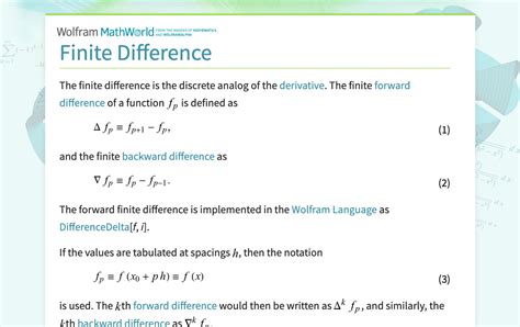 Finite Differences Math 的图像结果