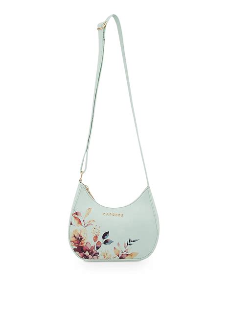 Buy Caprese Alaya Medium Green Sling Bag @ Rs.1899 | Caprese Bags