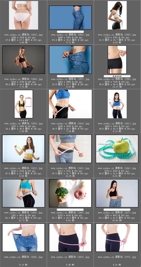 520张女性瘦身塑形照片对比素材，美女模特腰围腹部减脂样片，减肥平面广告摄影图片全集 - 摄影岛