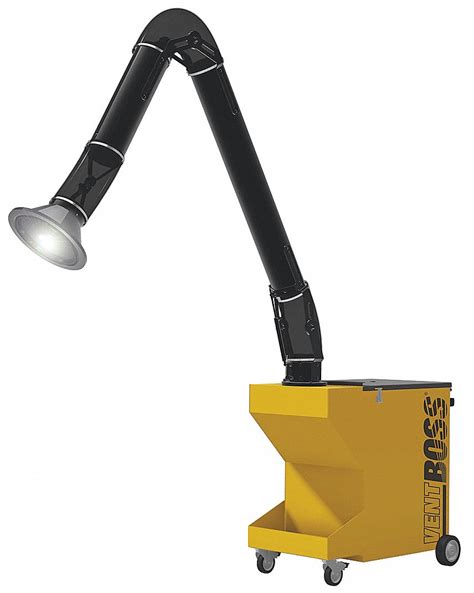 VENTBOSS BY ROBOVENT, 750 cfm, 10 ft Arm Lg, Portable Fume Extractor ...