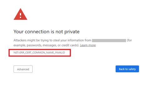 Privacy Error Fix 的图像结果