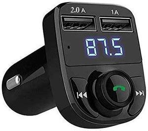 Hybite Car Bluetooth X8 FM Transmitter for Music Player/TF Card and USB ...