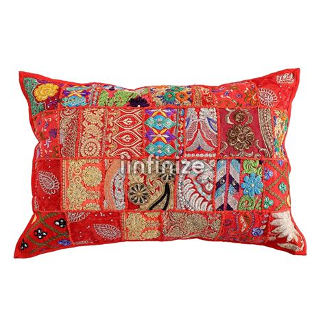 Buy iinfinize Colorful Throw Pillow Cover | Patchwork Floral ...