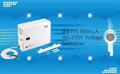 IFB IVS 1804 A 165-270V Voltage Stabilizer (White, Metallic Finish ...