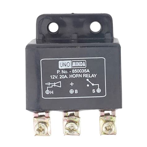 UNO MINDA 850035A Horn Relay 12V Dc- 3 Pin (Plastic Body) Water Proof ...