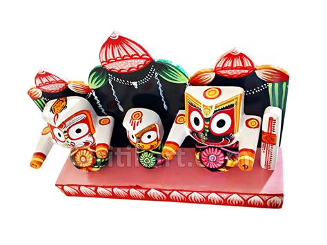 Online Lord Jagannath Balabhadra Subhadra Neem Wooden Idol-ritikart