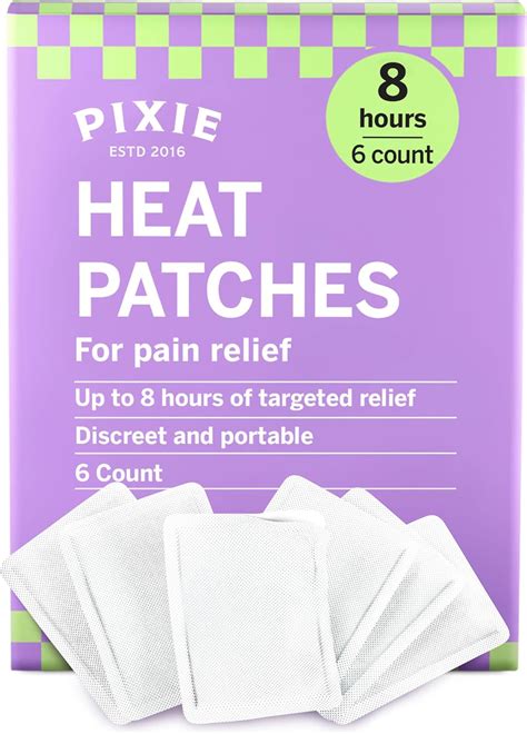 Amazon.com: Pixie Period Cramps Menstrual Pain Relief Heat Patches ...