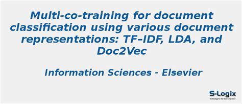 Multi-co-training for document classification - Python Projects | S-Logix