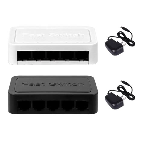 5 Port Gigabit Ethernet Attachments Mini Network Switch for Dormitory ...