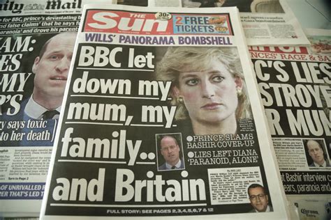 英国各大报纸头版报道BBC记者“骗访”戴安娜王妃