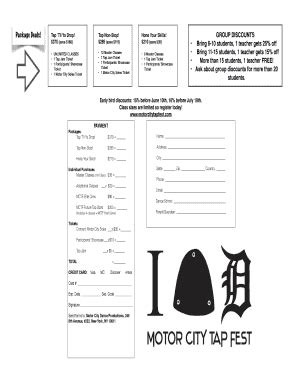 Fillable Online MCTF 2015 Payment Form Fax Email Print - pdfFiller