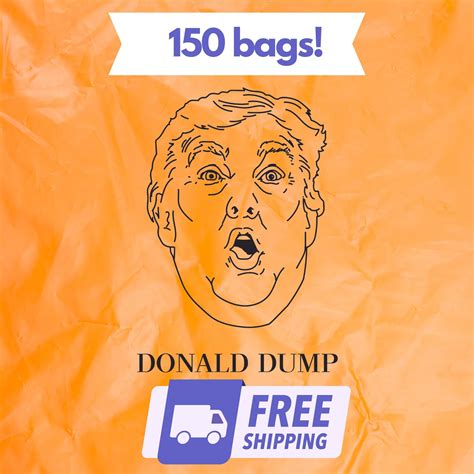 Funny Donald Dump Dog Poop Bags: Biodegradable, Lightly Scented, 150 ...