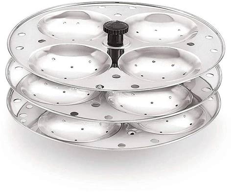 ActrovaX Idli Stand with Holes for Pressure Cooker (3 Plate) Induction ...