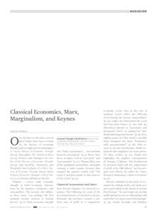 Classical economics, Marx, Marginalism, and Keynes (book review ...