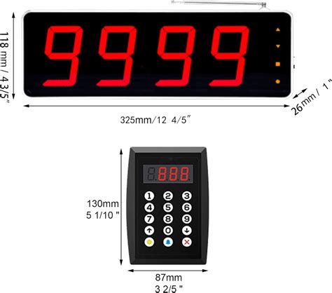 Buy Wireless Queue Calling System Take a Number Dispenser with Double ...