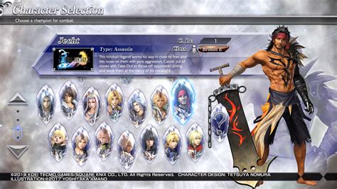 Image result for Dissidia NT Character List