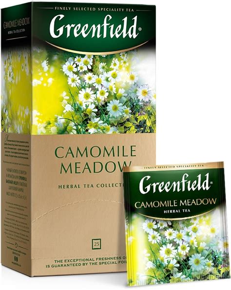 Чай в пакетиках травяной Greenfield Camomile Meadow, 25 шт - купить с ...