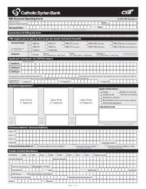 India CSB Bank A 145-NR 2016-2026 - Fill and Sign Printable Template Online