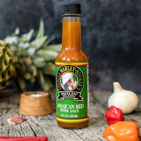 Jamaican Red Hot Sauce by Cedella Marley Booker Smilin Island