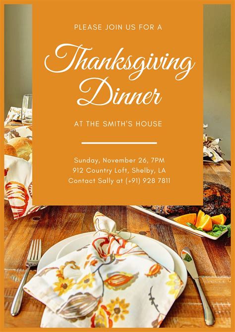 Free custom printable Thanksgiving poster templates | Canva