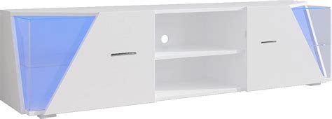 Buy TV Stand TV Cabinet TV Console with Color Change Lighting Universal ...