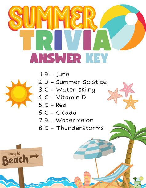 What Do You Know About Summer? Print Summer Trivia Questions to Find Out!