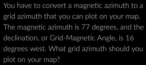 Image result for How to Convert a Grid Azimuth to Magnetic