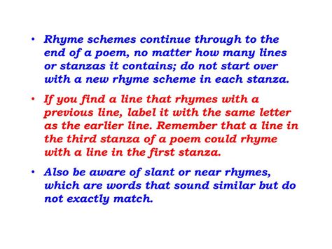 Rhyme Scheme. - ppt download