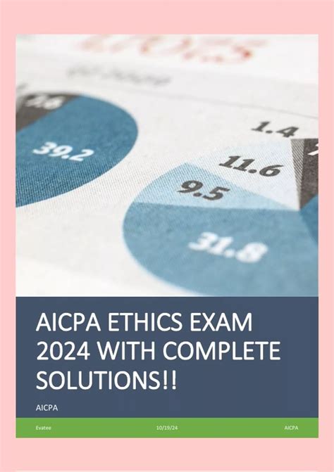 AICPA ETHICS EXAM 2024 WITH COMPLETE SOLUTIONS!! - AICPA ETHICS - Stuvia US