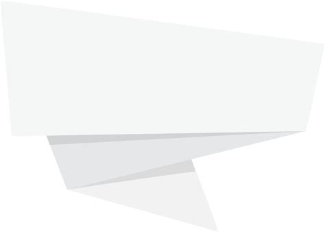 white paper folding origami banner 12958361 PNG