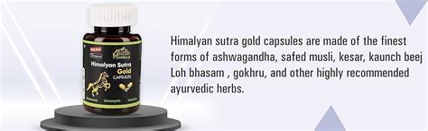 Buy Himalyan Herbals Sutra Gold Capsules for Men (15 Capsules Pack ...