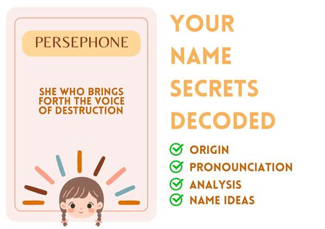 Persephone - Girl Name Meaning and Pronunciation