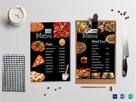 Food Menu Examples 的图像结果