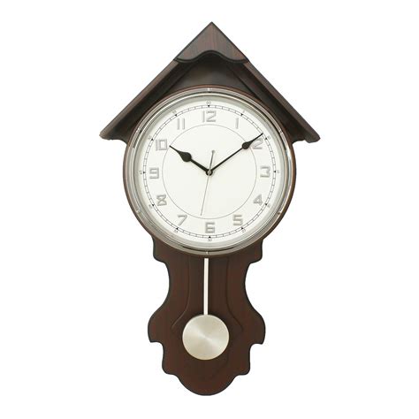 Buy CHRONIKLE Elegant Vertical Hut Design Wooden Chocolate Color Analog ...