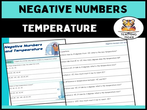 Image result for Negative Numbers Worksheet KS3